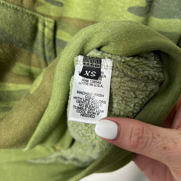 Aviator Nation Camo Zip Hoodie Size XS - Picture 3 of 7